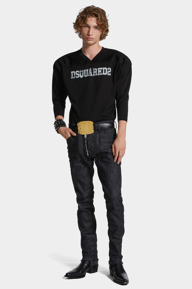 BLACK RINSE WASH COOL GUY JEANS - 3