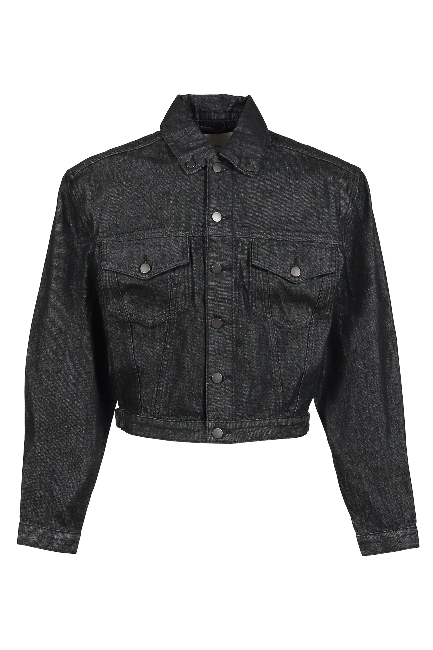 SHRUNKEN DENIM JACKET / RAW BLK - 1
