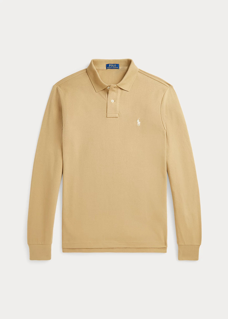 Mesh Long-Sleeve Polo Shirt – All Fits 1