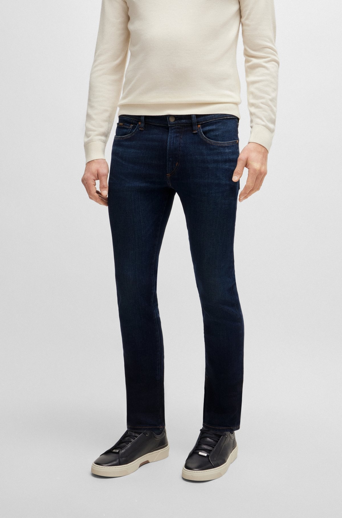 SLIM-FIT JEANS IN FRESH-BLUE COMFORT-STRETCH DENIM - 2