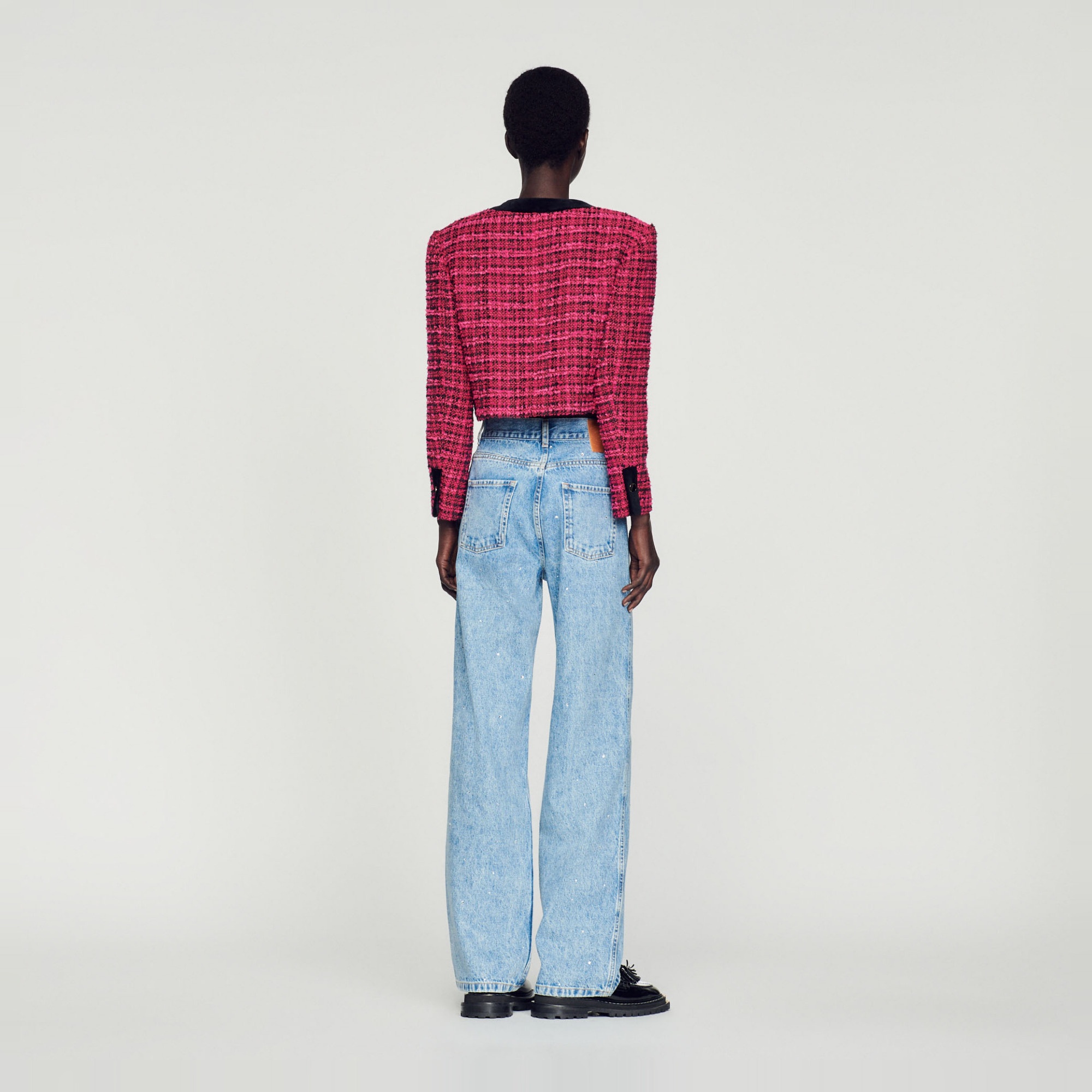 Cropped tweed jacket - 6