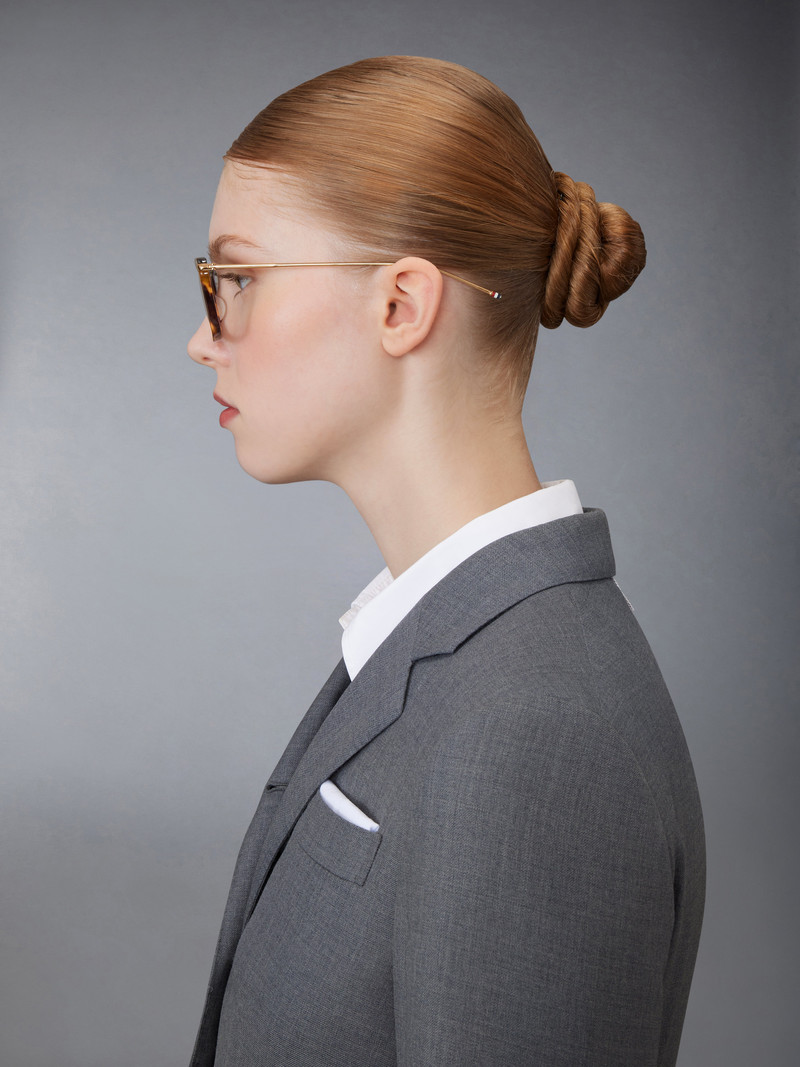 Tortoise Acetate And Titanium Rectangular Eyeglasses 4