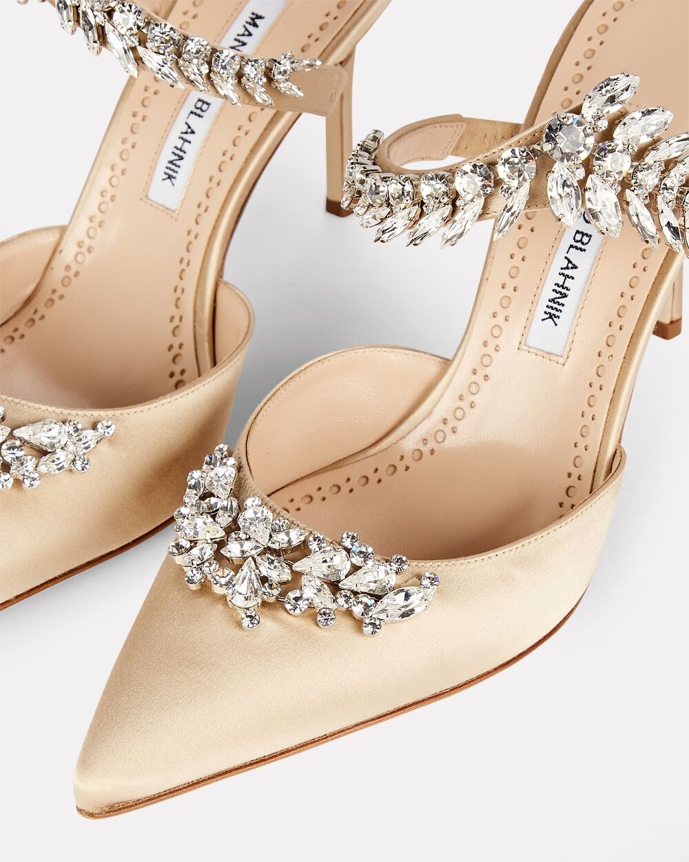 Lurum Crystal-Embellished Satin Mules - 4