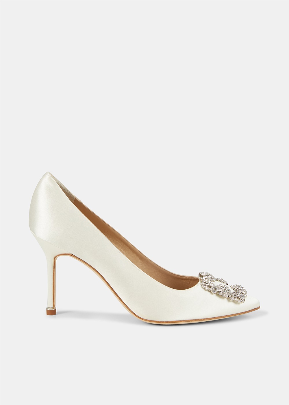 Hangisi 90 Satin Cream Pumps - 1