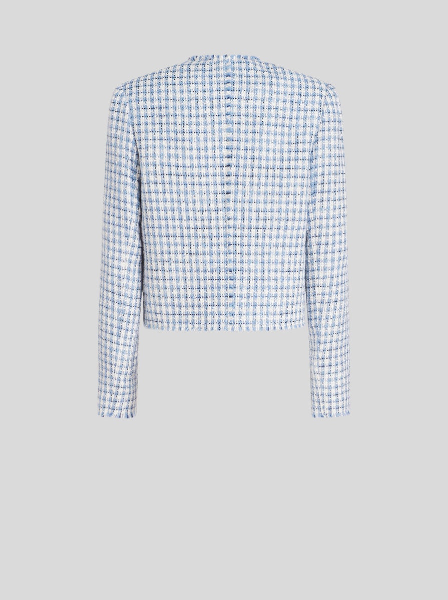 CHECK BOUCLÉ JACKET - 5