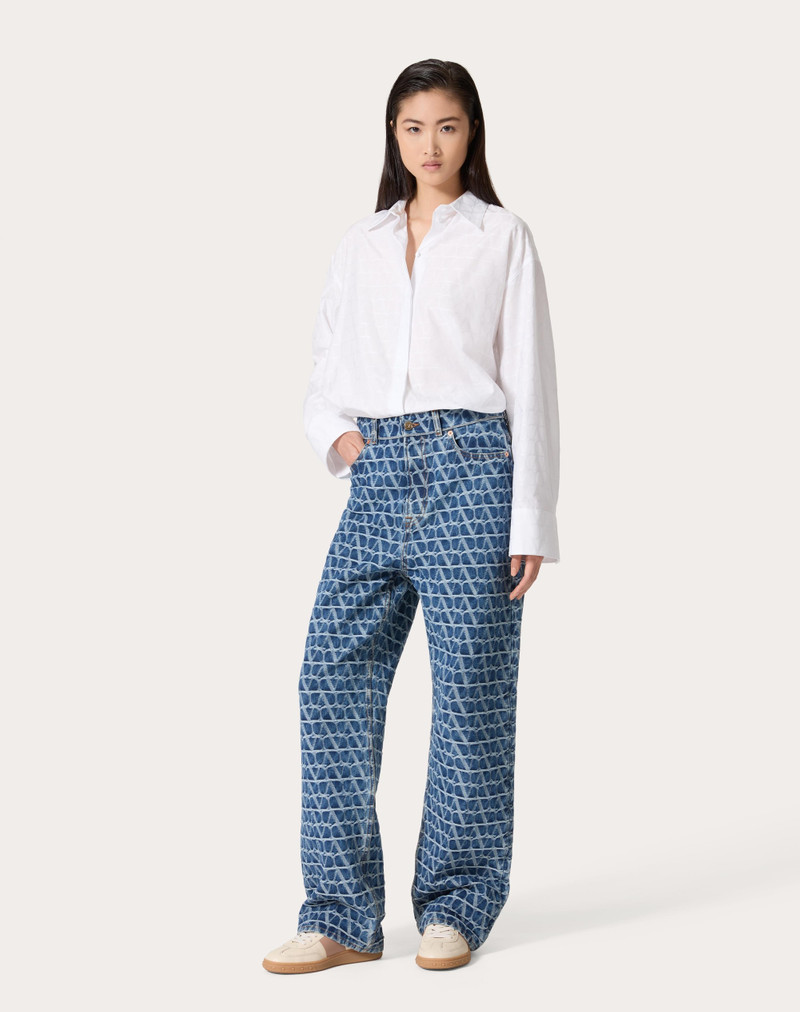 Valentino TOILE ICONOGRAPHE DENIM PANTS outlook