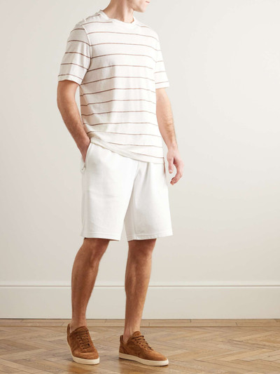 Brunello Cucinelli Straight-Leg Cotton-Blend Jersey Drawstring Shorts outlook