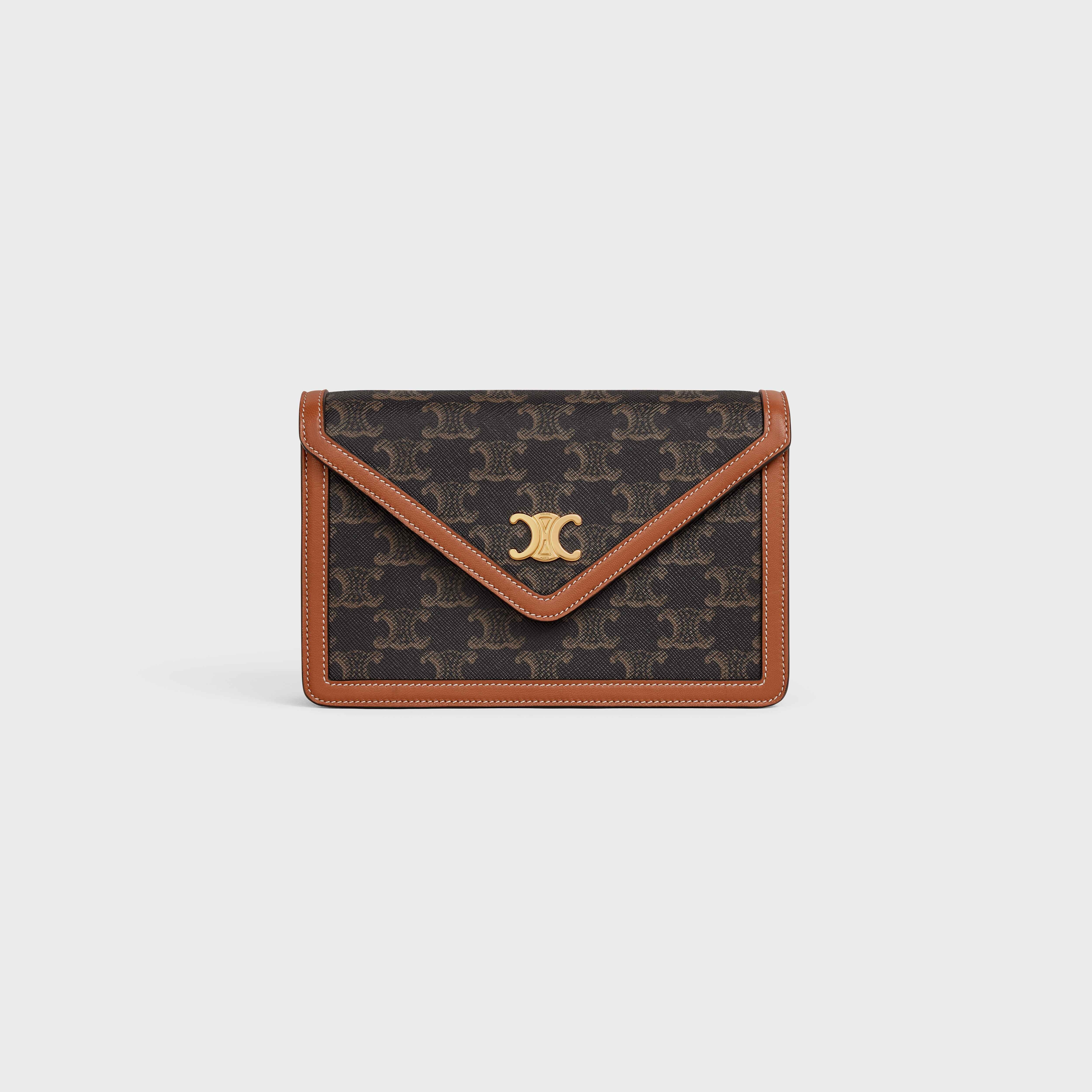 WALLET ON CHAIN in triomphe canvas and lambskin - 1