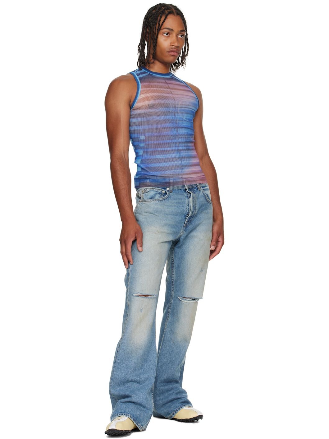 Blue 'The Air' Tank Top - 4