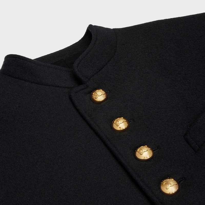 military coat in wool cloth 3