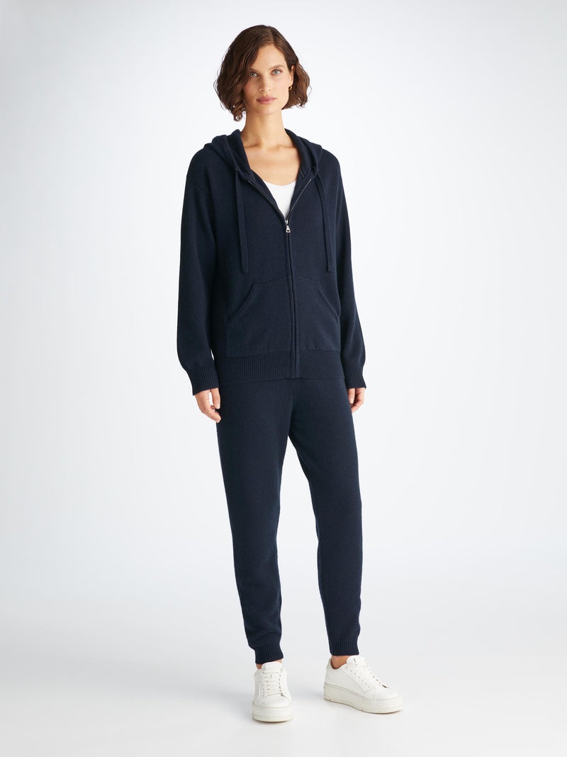 Women's Hoodie Daphne Cashmere Navy - 3