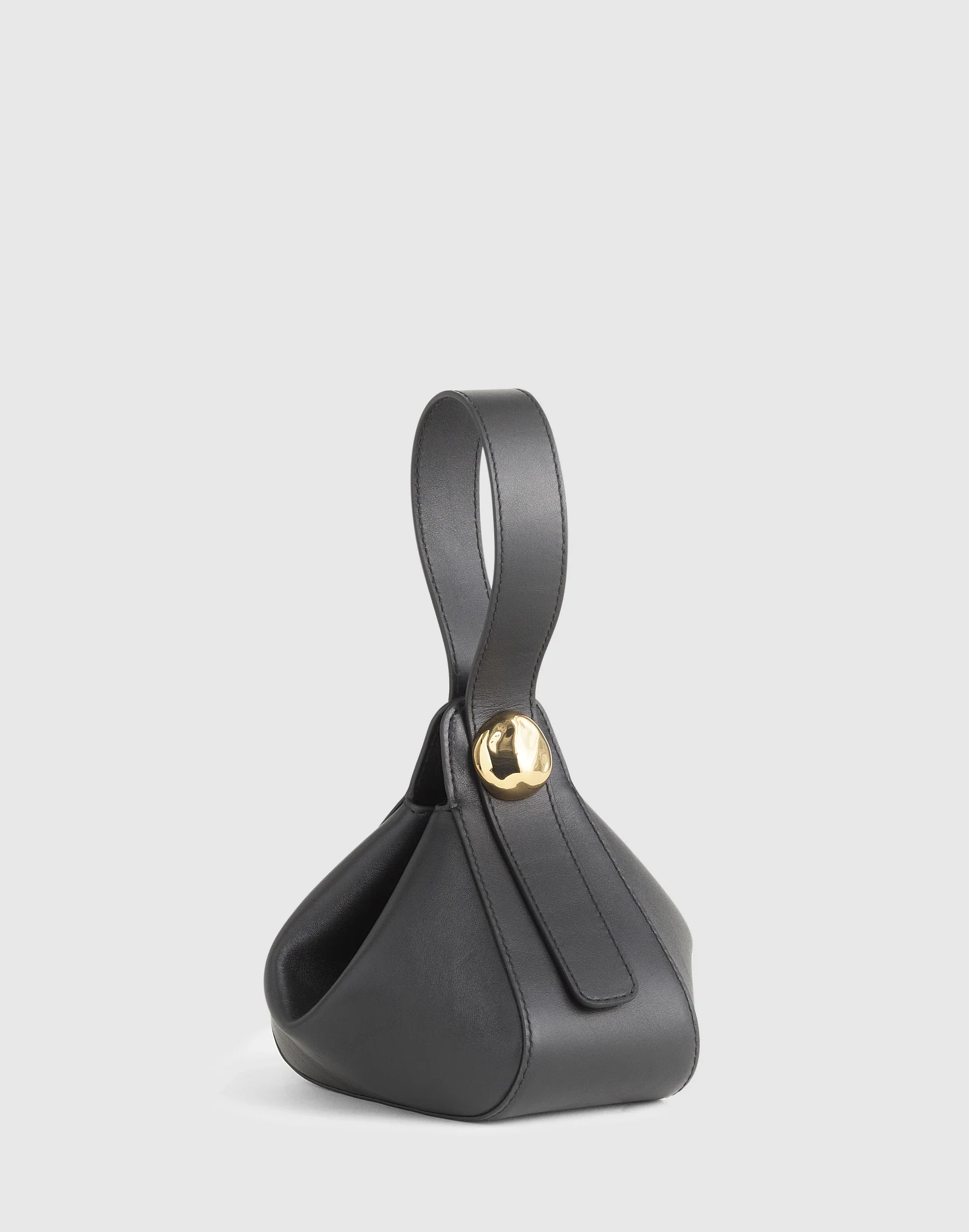 The Sculpted Metal Wristlet Bag - 1