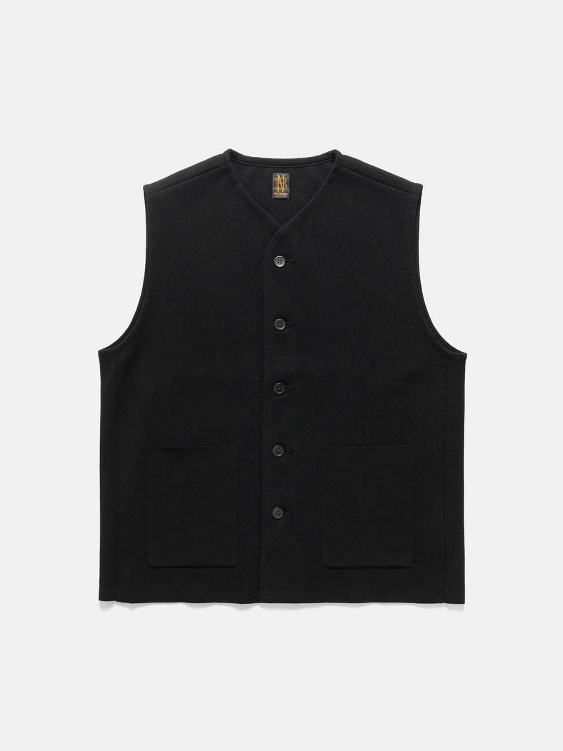 Milano Rib Vest Black 1