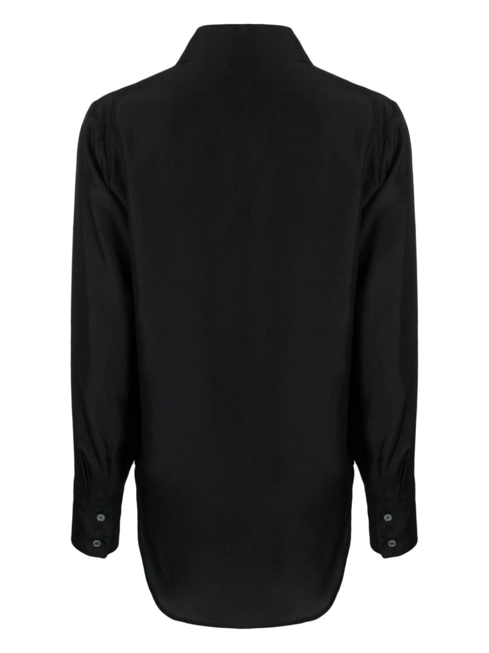long-sleeve silk shirt - 2
