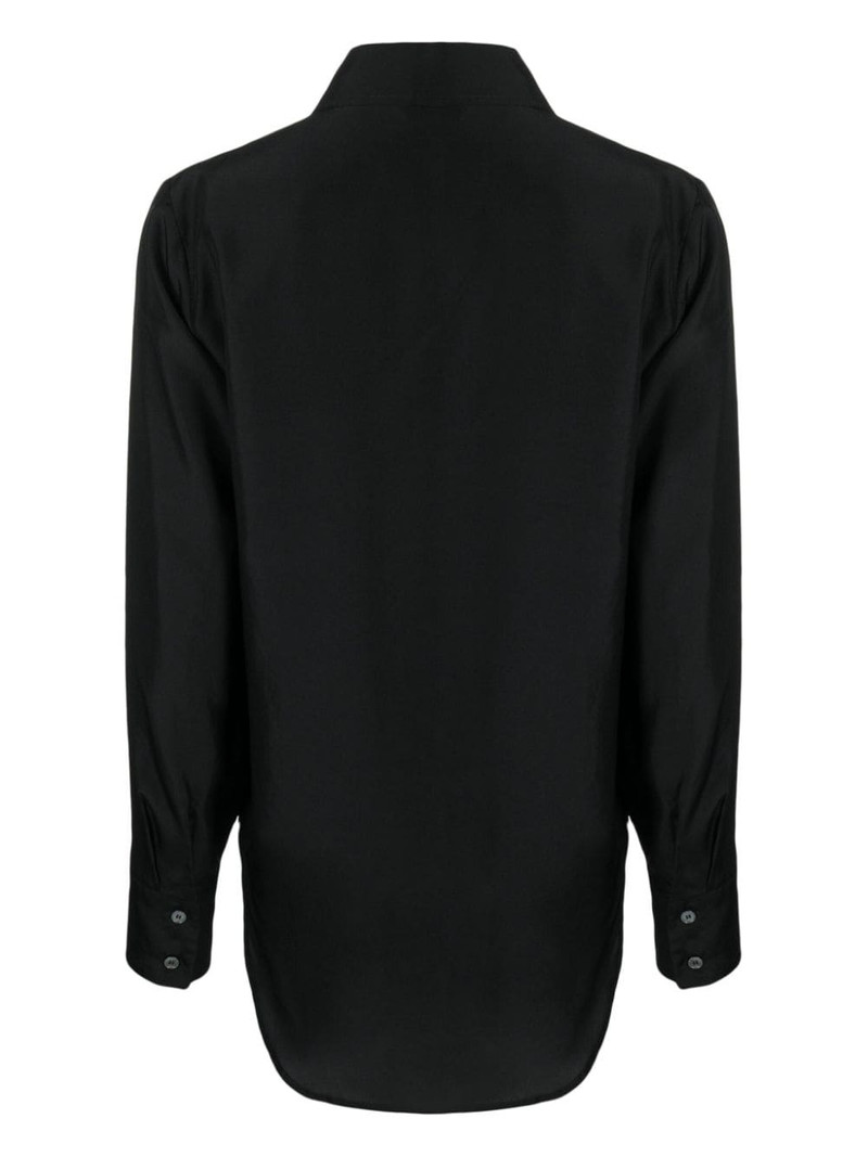 BARENA long-sleeve silk shirt outlook