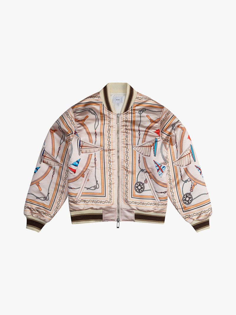 RHUDE NAUTICAL SATIN BOMBER - 1