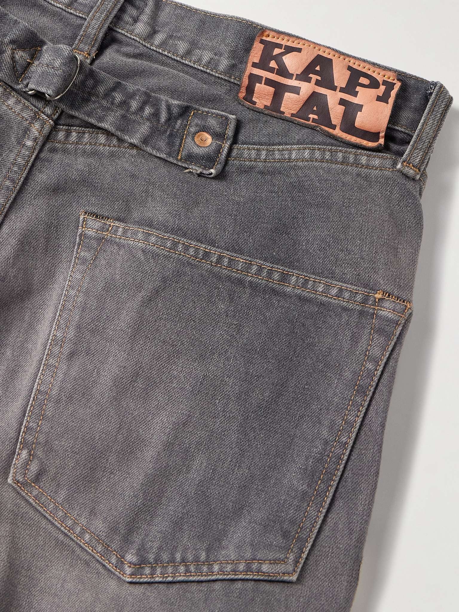 Slim-Fit Embroidered Denim Jeans - 5