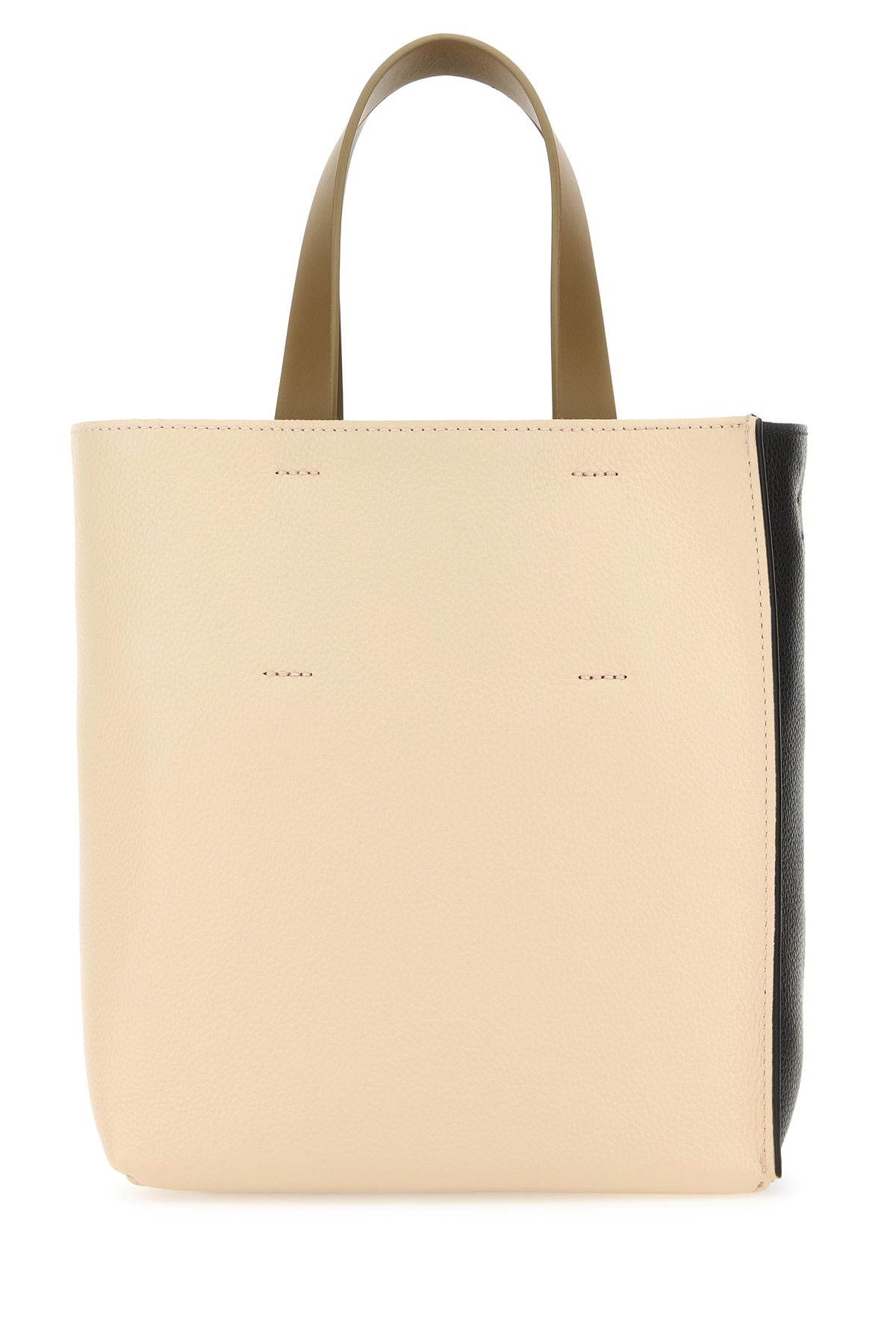 Black leather mini Museo handbag - 3