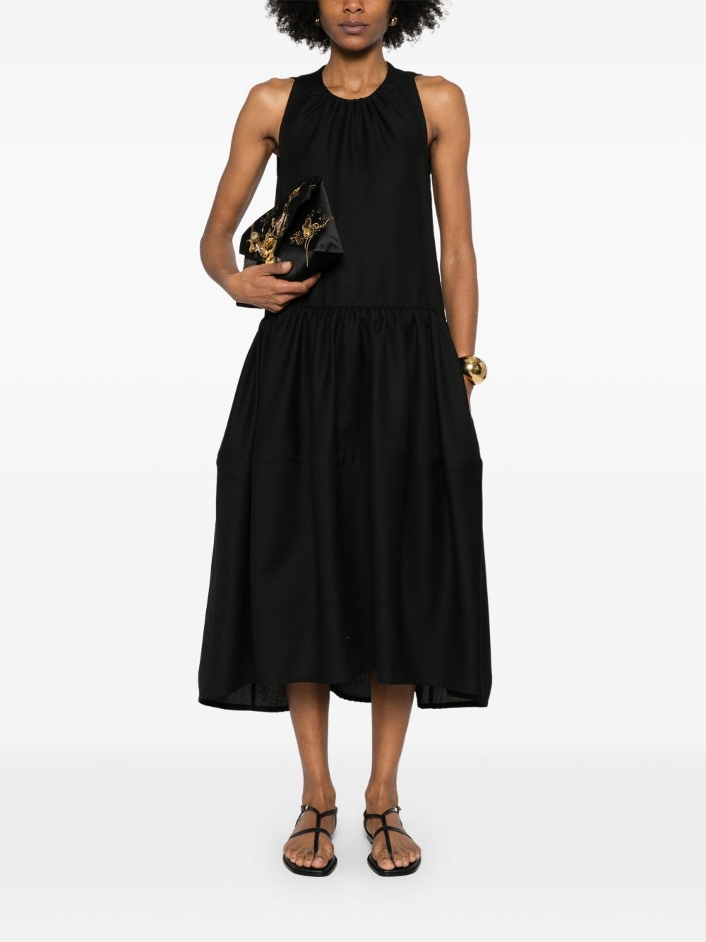 wool midi dress - 2