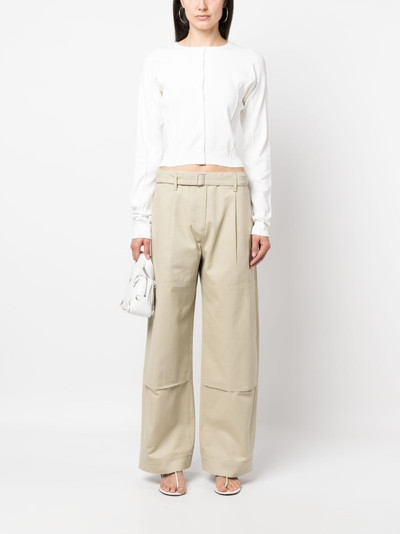 LOW CLASSIC straight-leg tapered trousers outlook