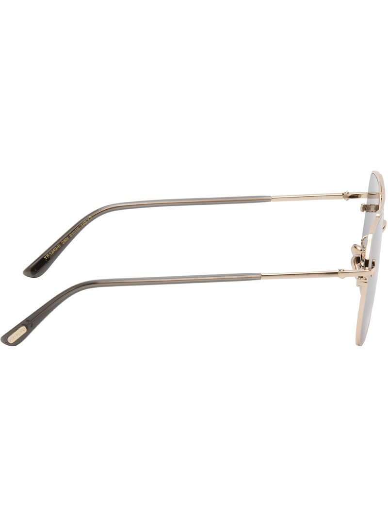 TOM FORD Gold Aviator Sunglasses outlook