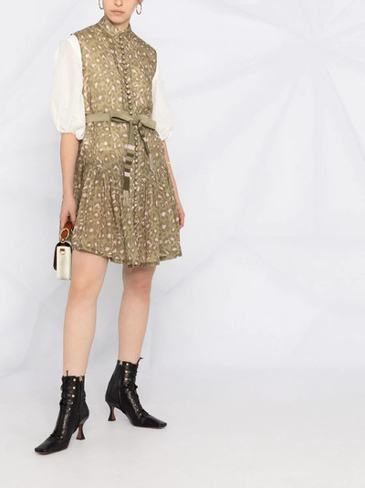 Zimmermann leopard-print sleeveless dress outlook