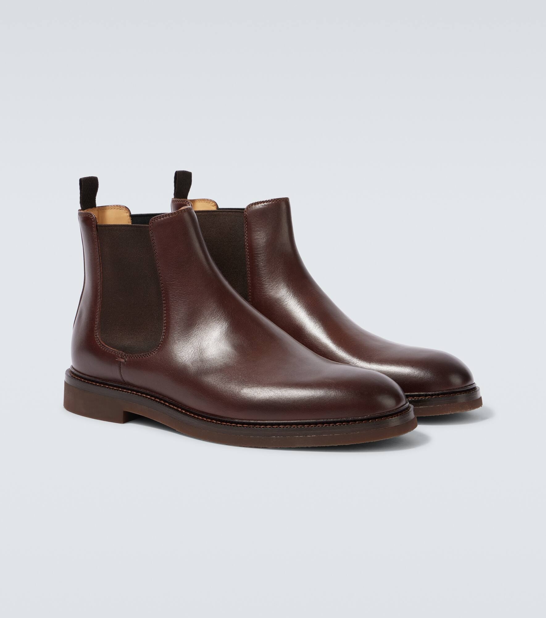 Leather Chelsea boots - 5