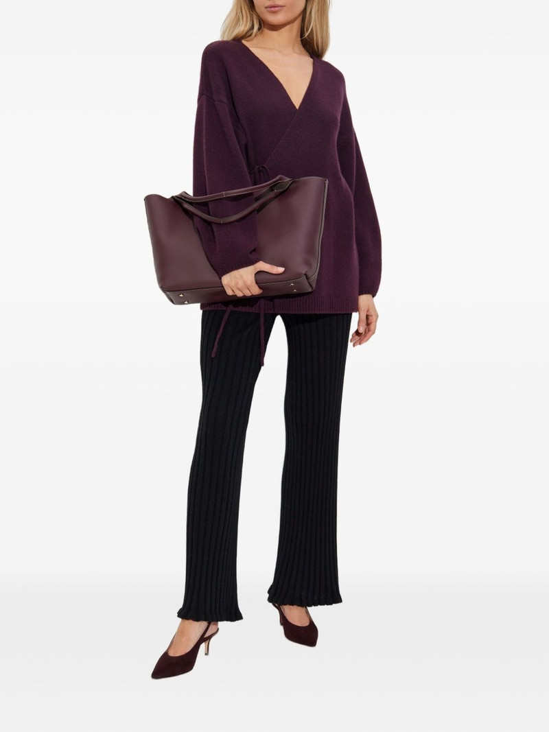 LISA YANG wrap-tie cashmere cardigan outlook