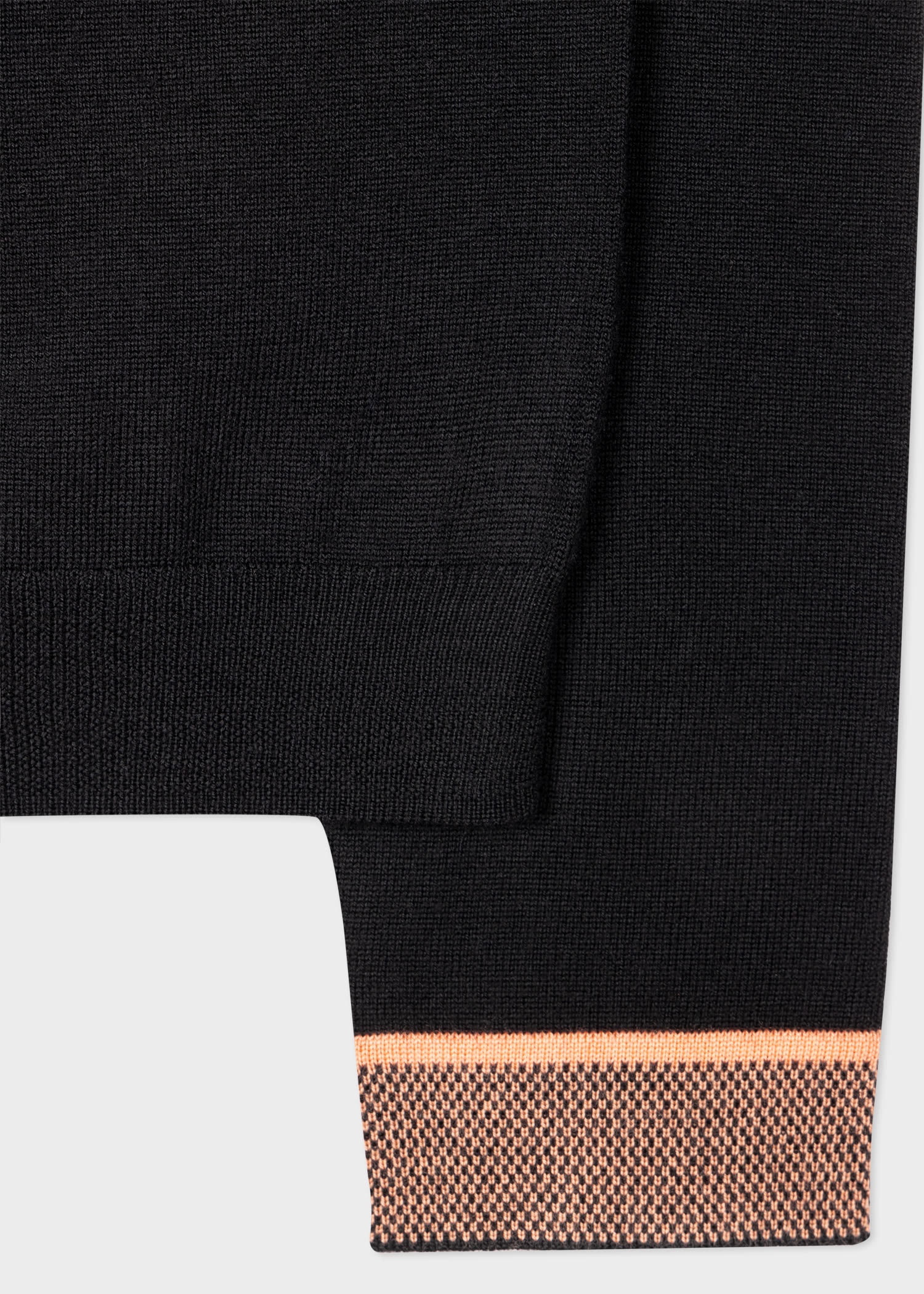 Contrast V Neck Sweater - 3
