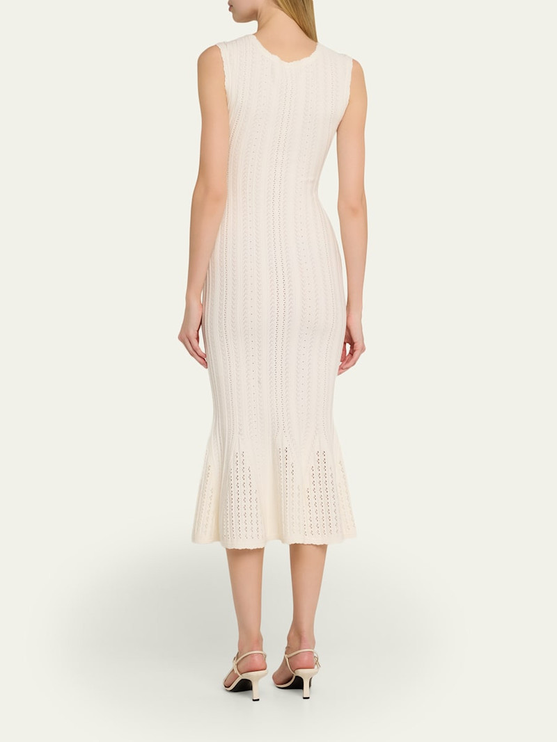 Tayleen Stretch Pointelle Midi Dress 3