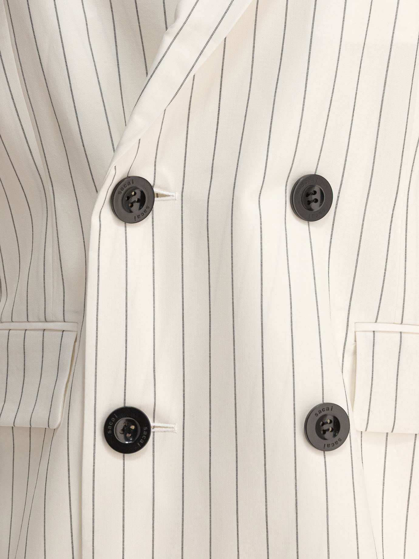 Sacai Wool Silk Suiting X Nylon Twill Jacket - 3