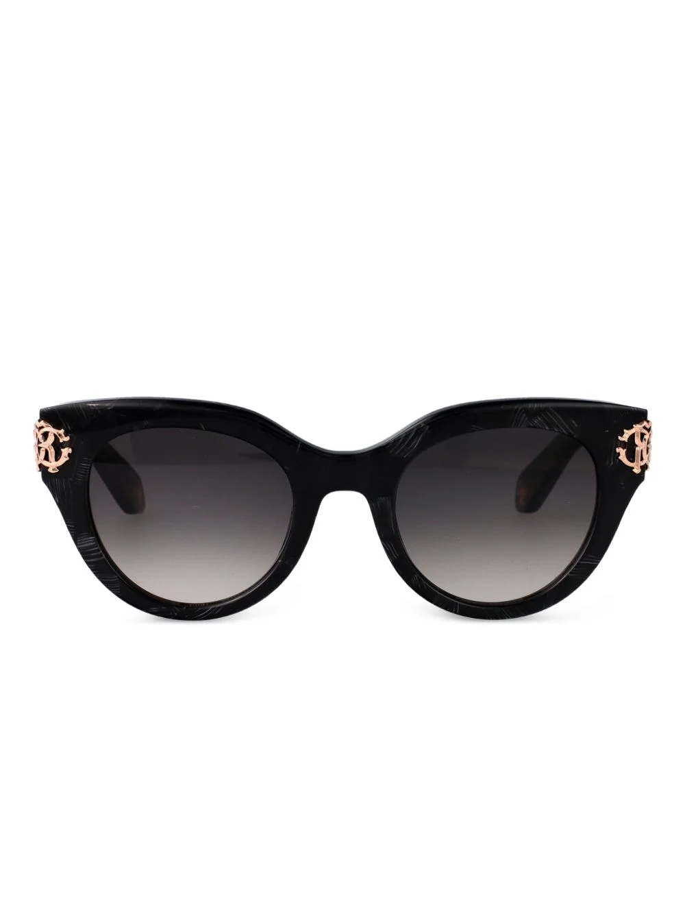 logo-plaque cat-eye sunglasses - 1