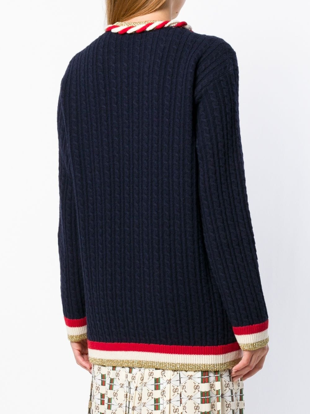 cable knit jumper - 4