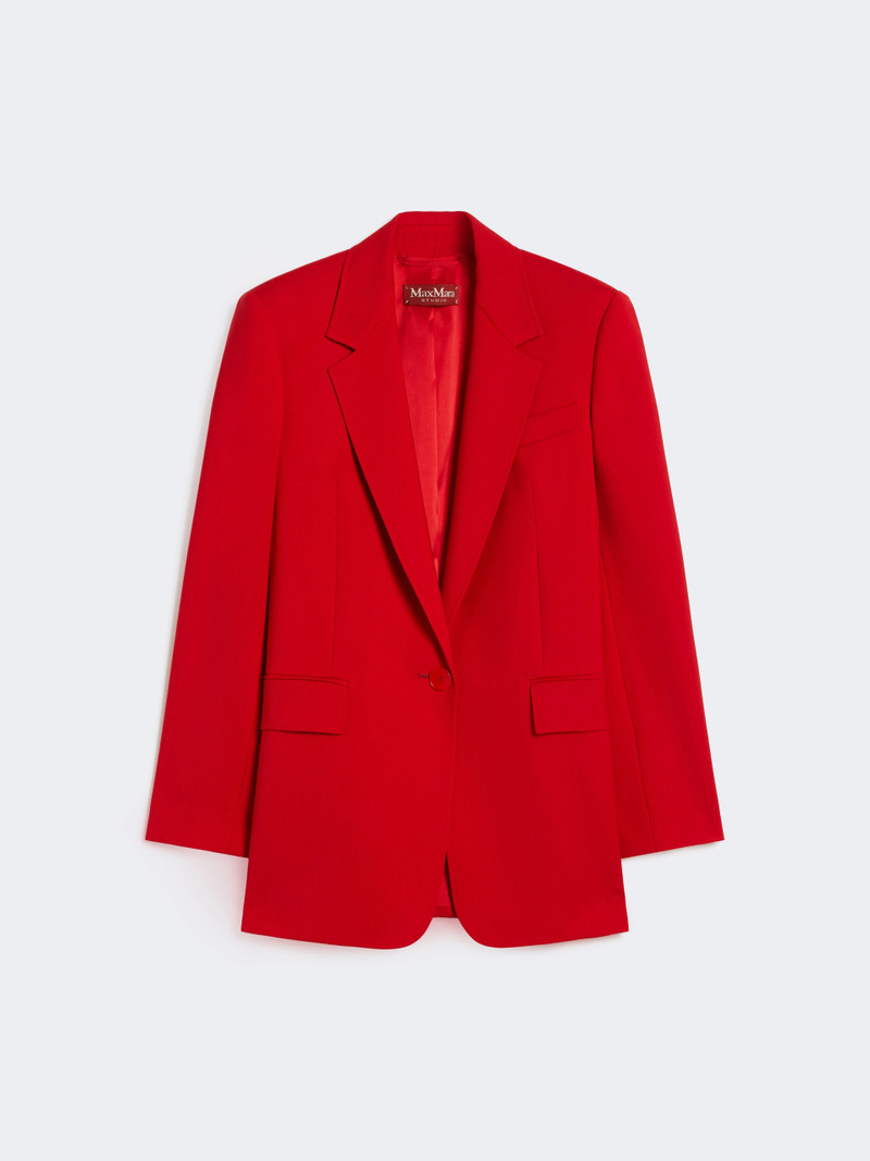 BALCO Single-breasted stretch wool blazer - RED 1