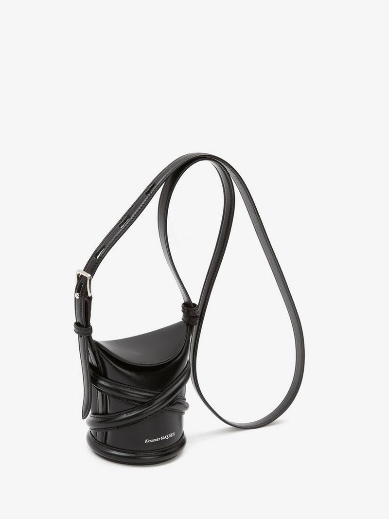 Alexander McQueen The Curve Mini in Black outlook