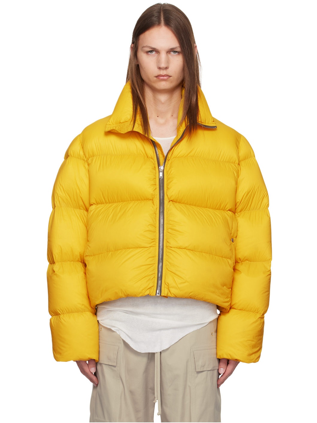 Yellow Turtle Down Jacket - 1