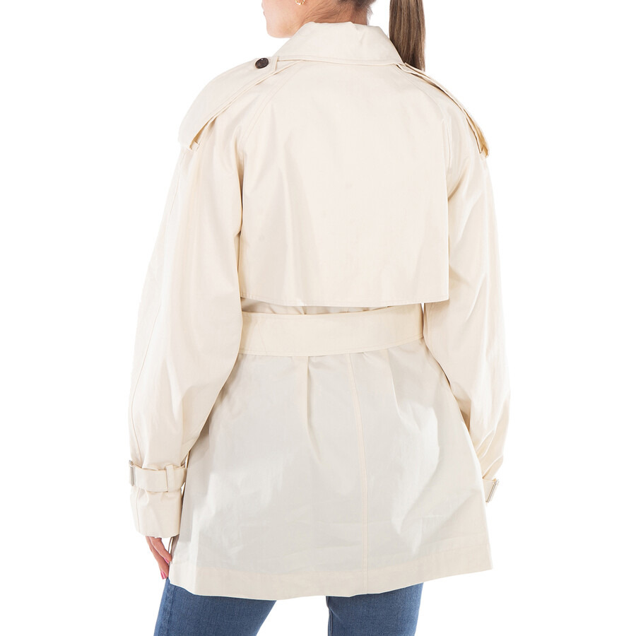 Burberry Short Belted Trench Coat - 4