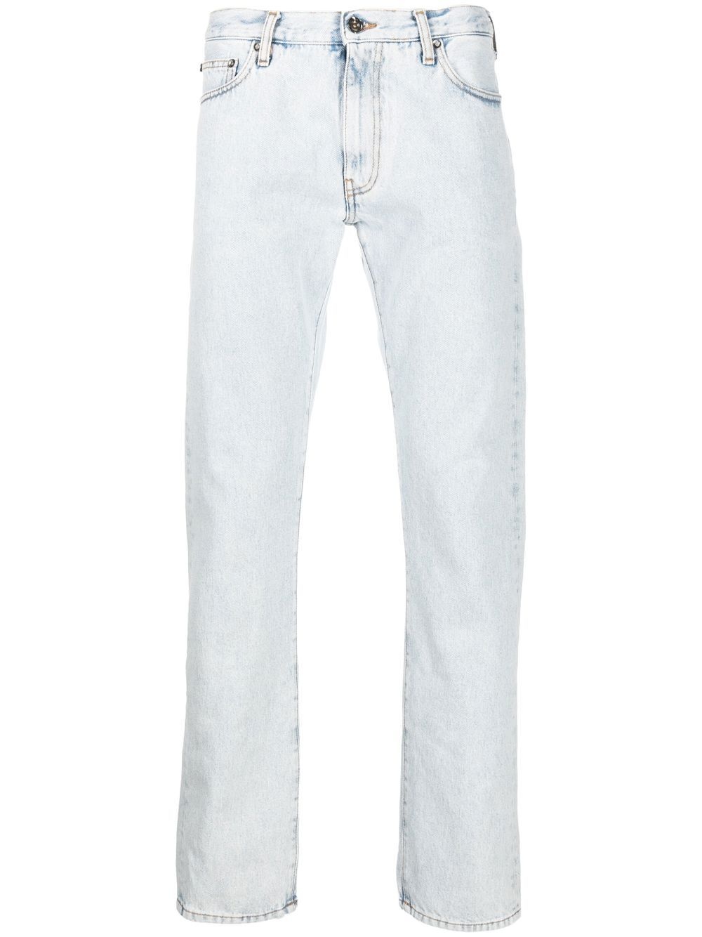 mid-rise straight-leg jeans - 1