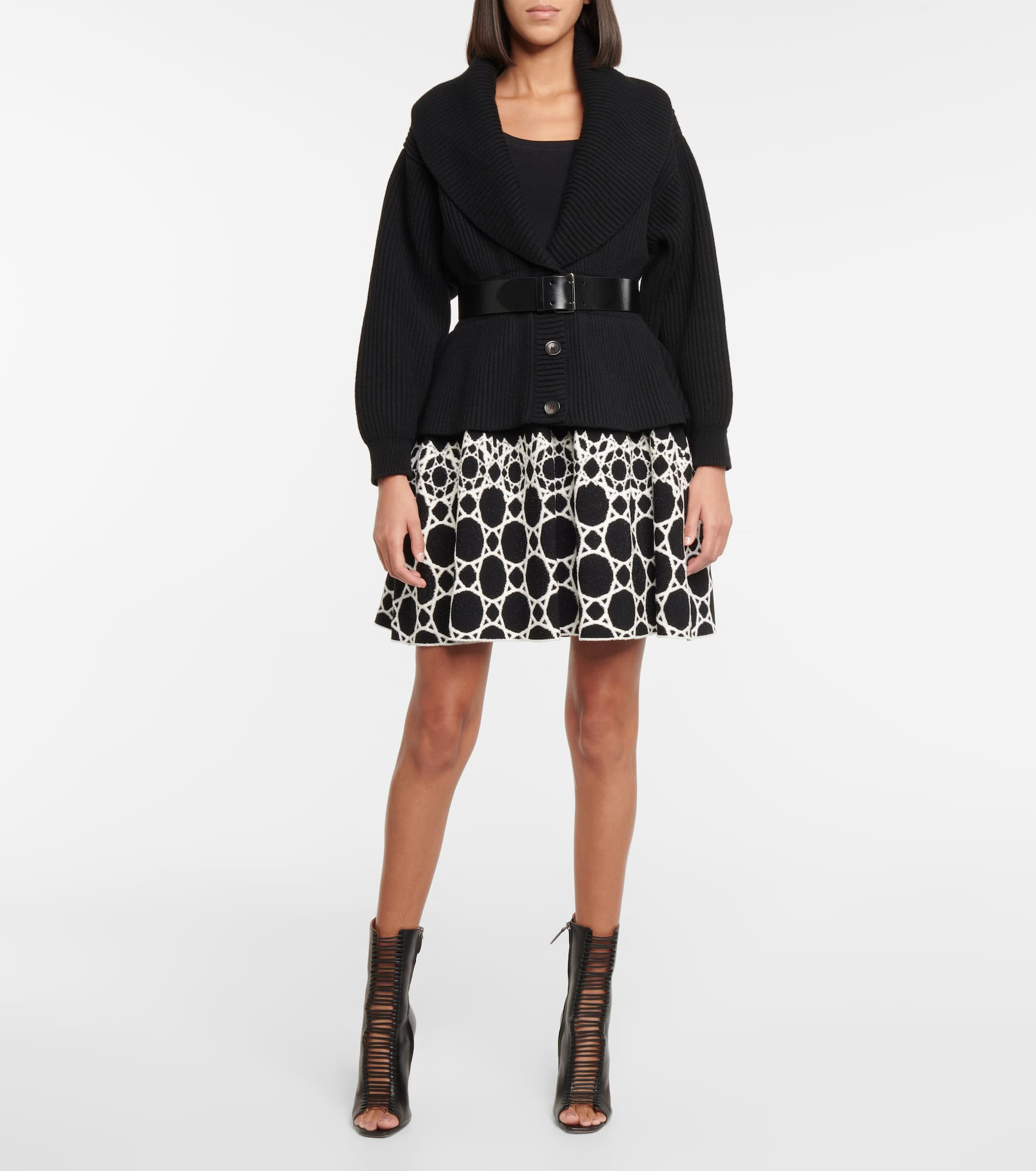 Wool and cashmere peplum cardigan - 2