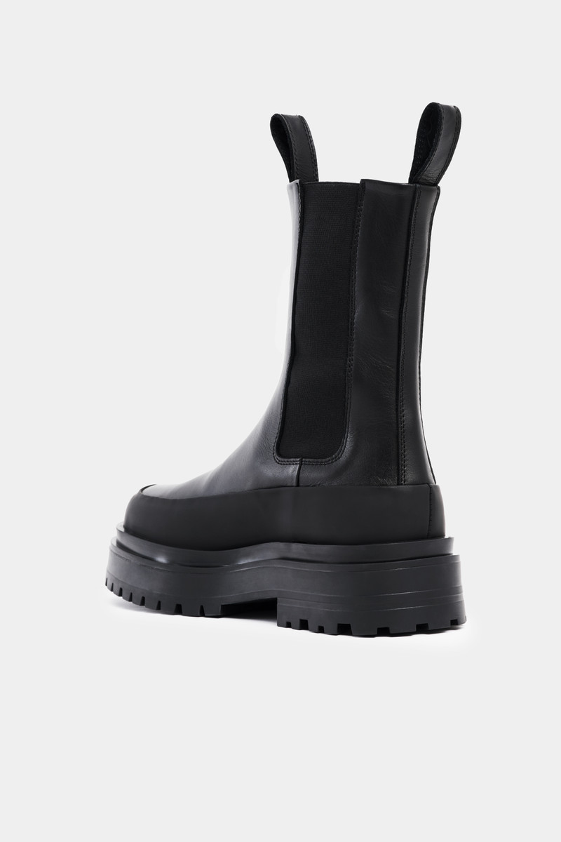 Stutterheim High Walker Leather Boots Black outlook