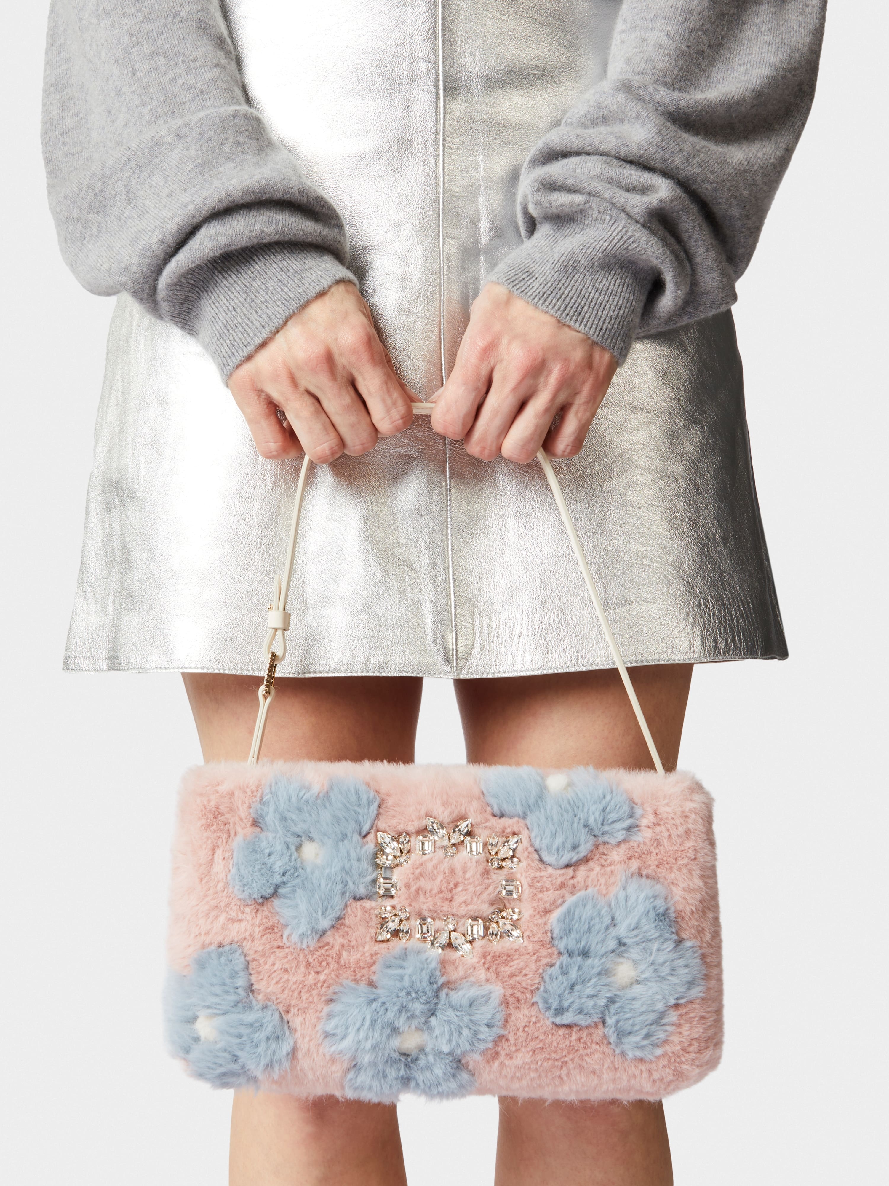 RV Nightlily Winter Blossom Mini Bag in Faux Fur - 10
