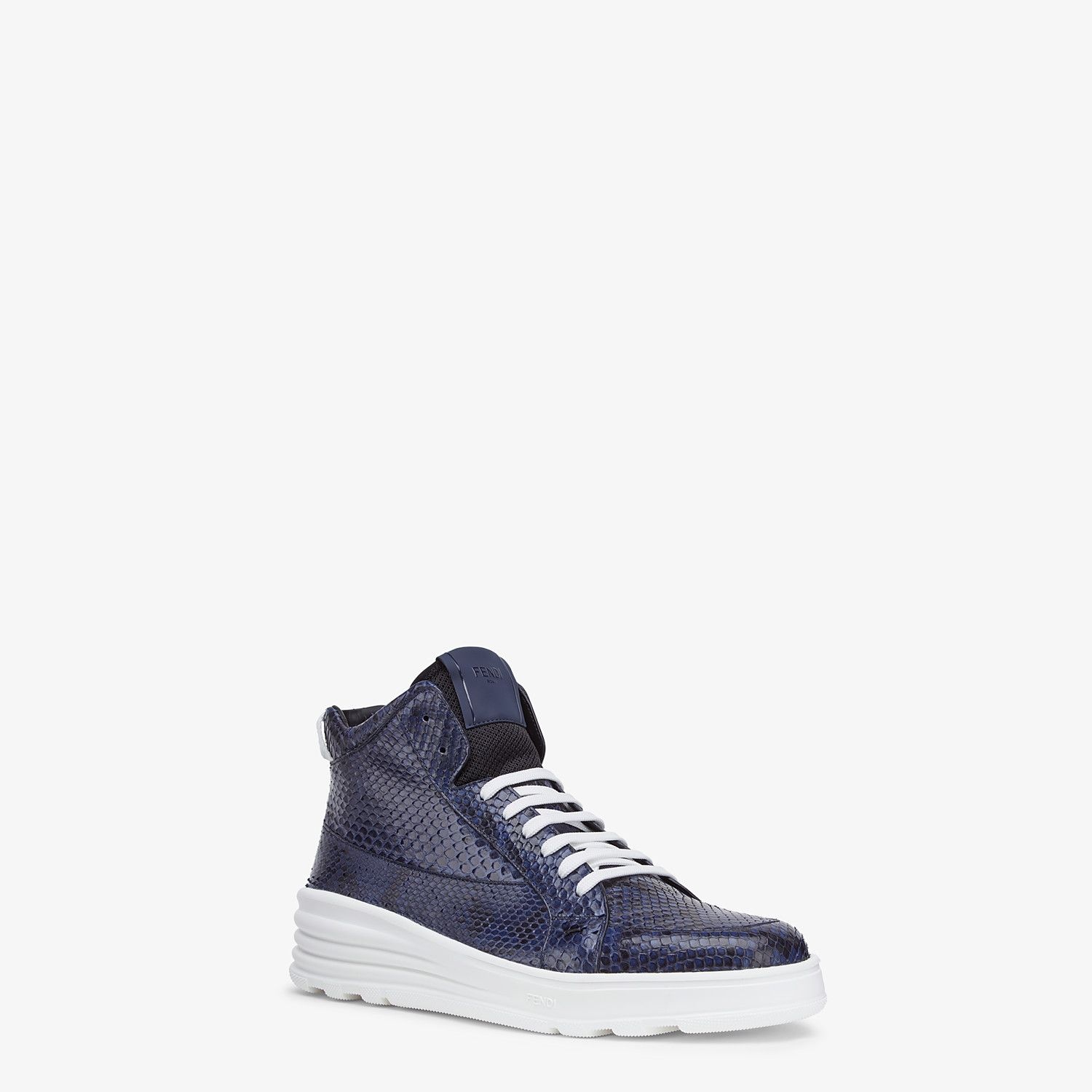 Blue python high-tops - 2