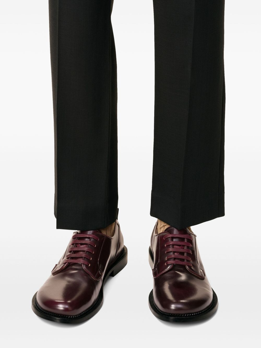 leather derby shoes - 5
