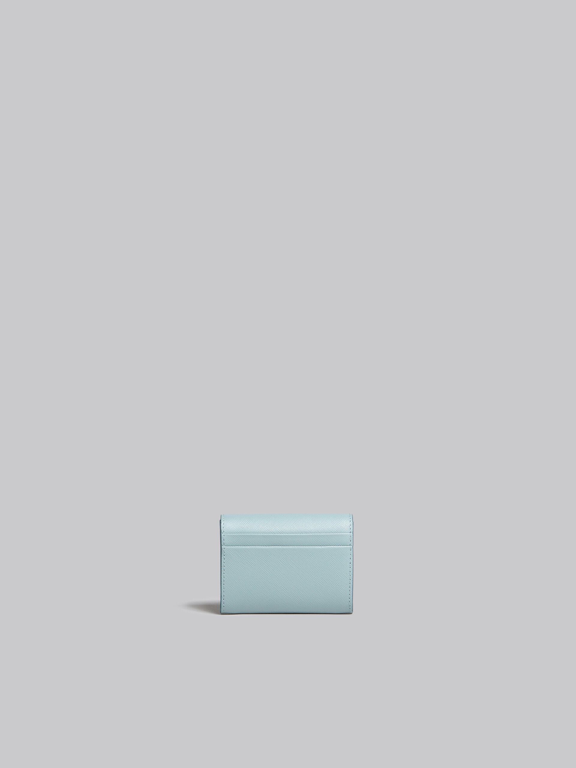 LIGHT BLUE SAFFIANO LEATHER COIN CASE - 3