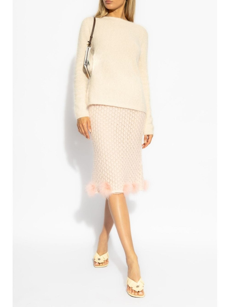 Blumarine knitted midi skirt outlook