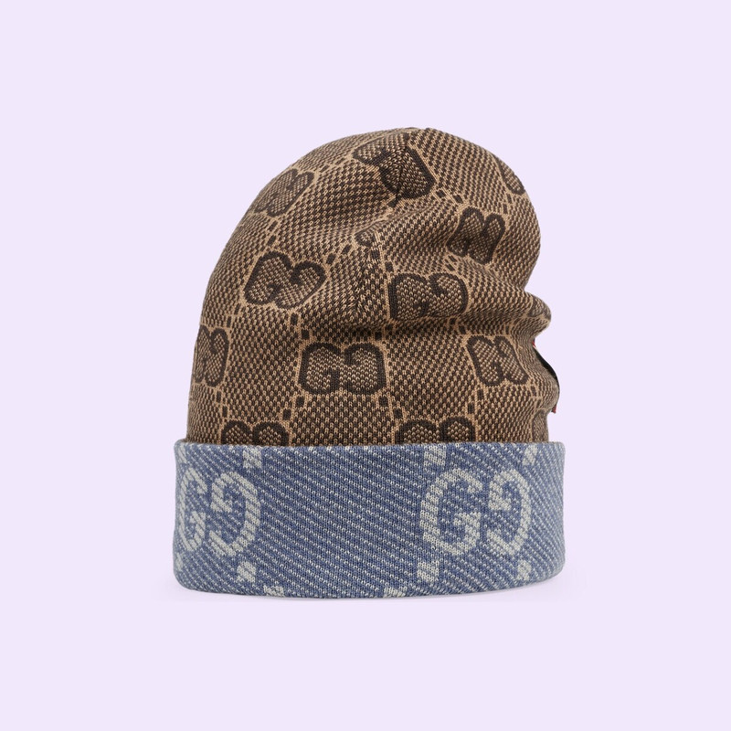Reversible GG wool hat 7