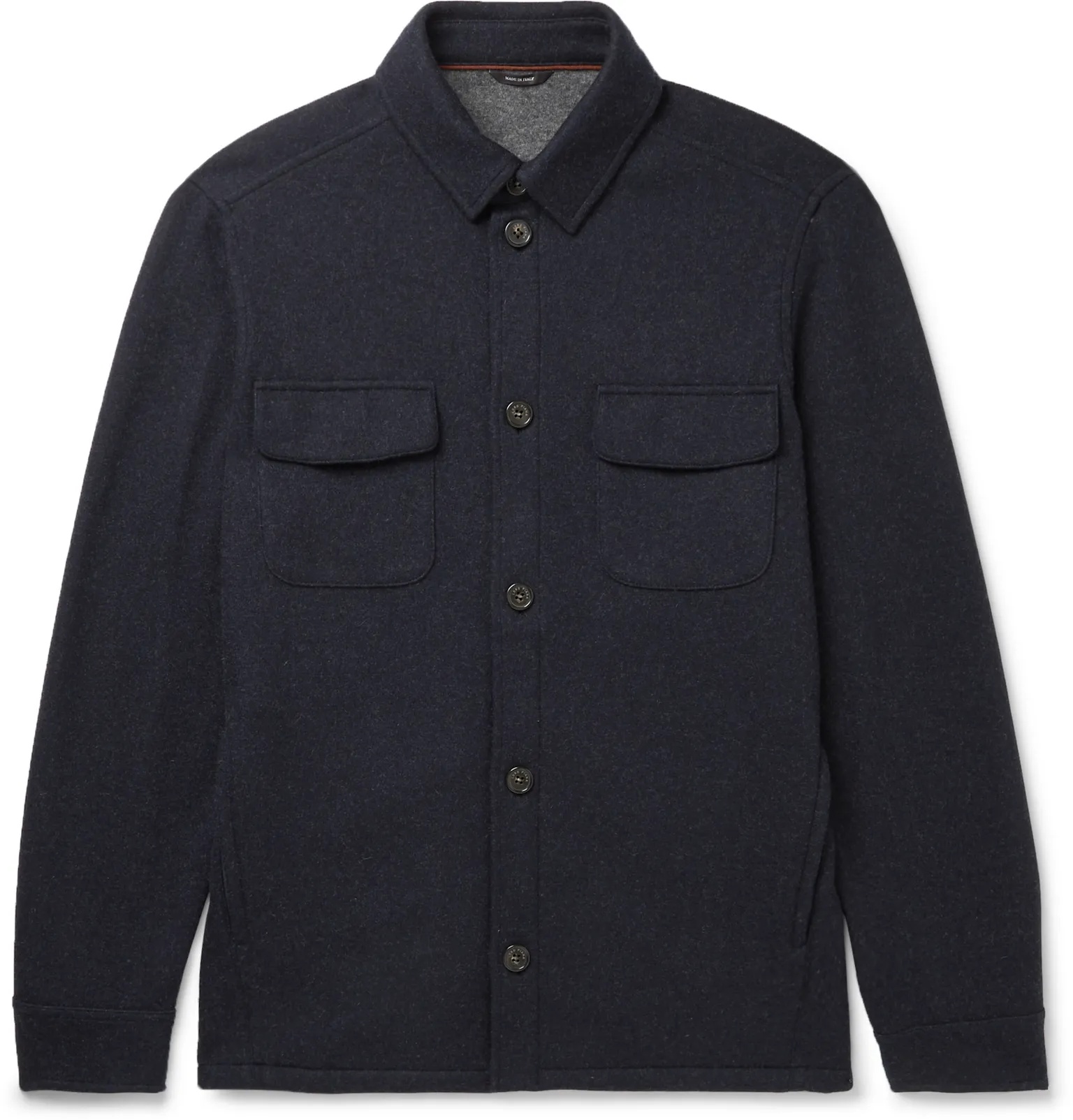 Cashmere-Blend Overshirt - 1