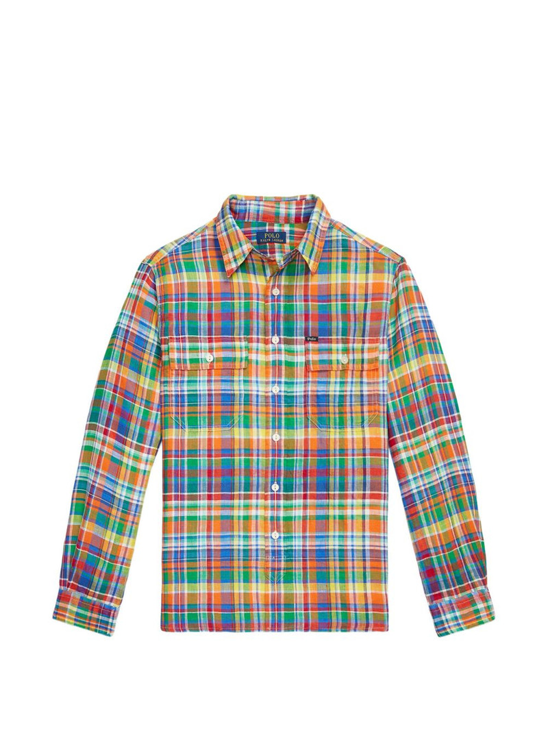 plaid-pattern shirt 1