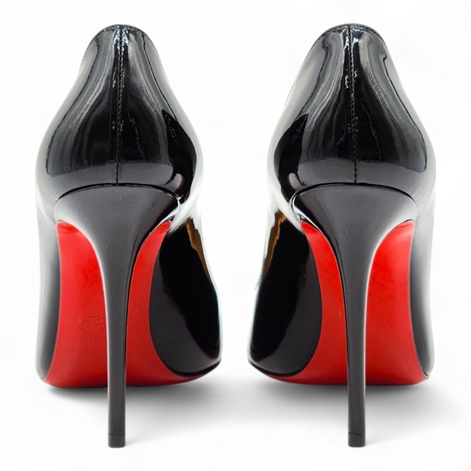 Christian Louboutin Patent Leather Kate 100mm Pumps in Black - 4