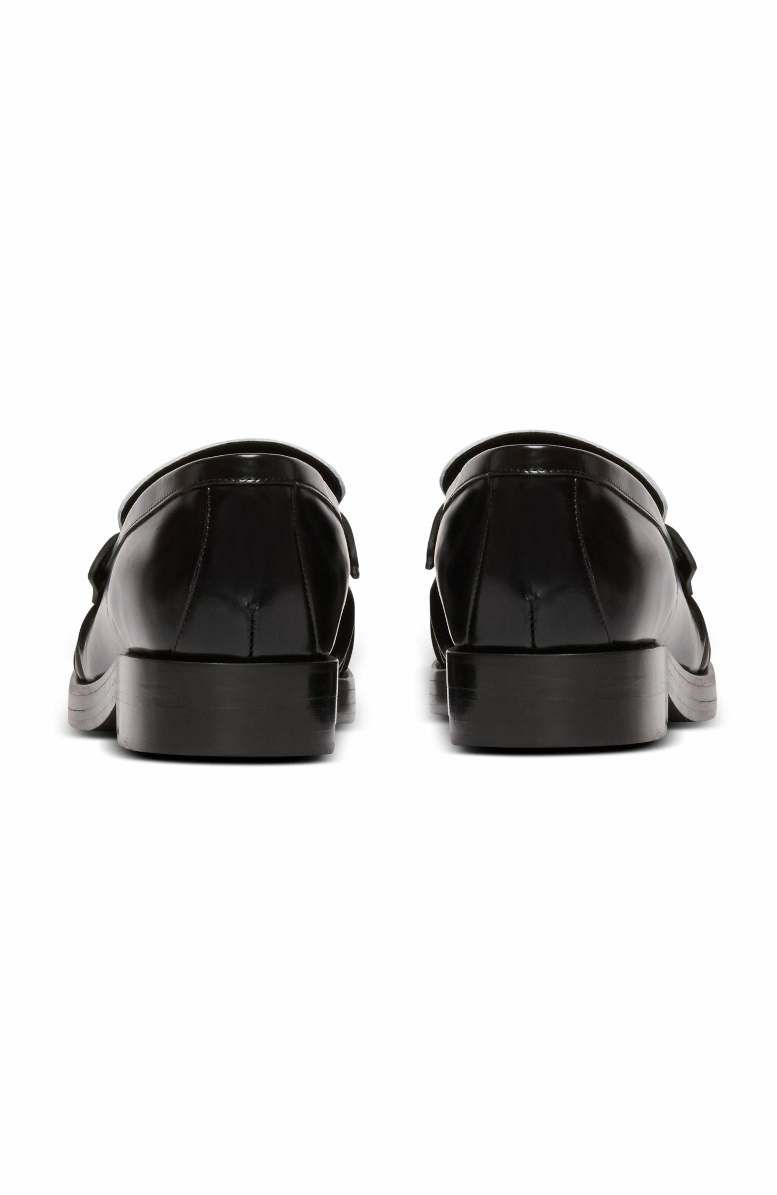 Balmain Sync glazed leather loafers in White at Nordstrom - 3
